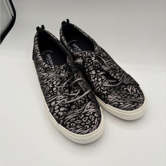 Sperry Black and Gray Patterned Sneakers - Picture 1 of 5